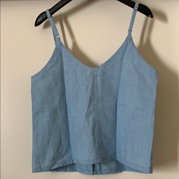 Madewell Denim Button-Down Cami Top - Picture 5 of 7